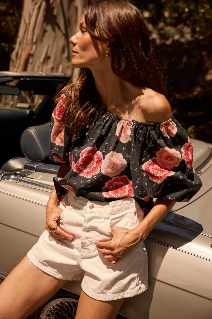 Natalie Martin Blouse Ella Top, Poppy Indigo Soho-Boutique