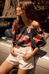 Natalie Martin Blouse Ella Top, Poppy Indigo Soho-Boutique