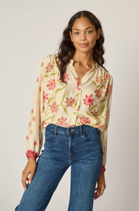 Natalie Martin Blouse Tolan Shirt, Starflower Cream Soho-Boutique