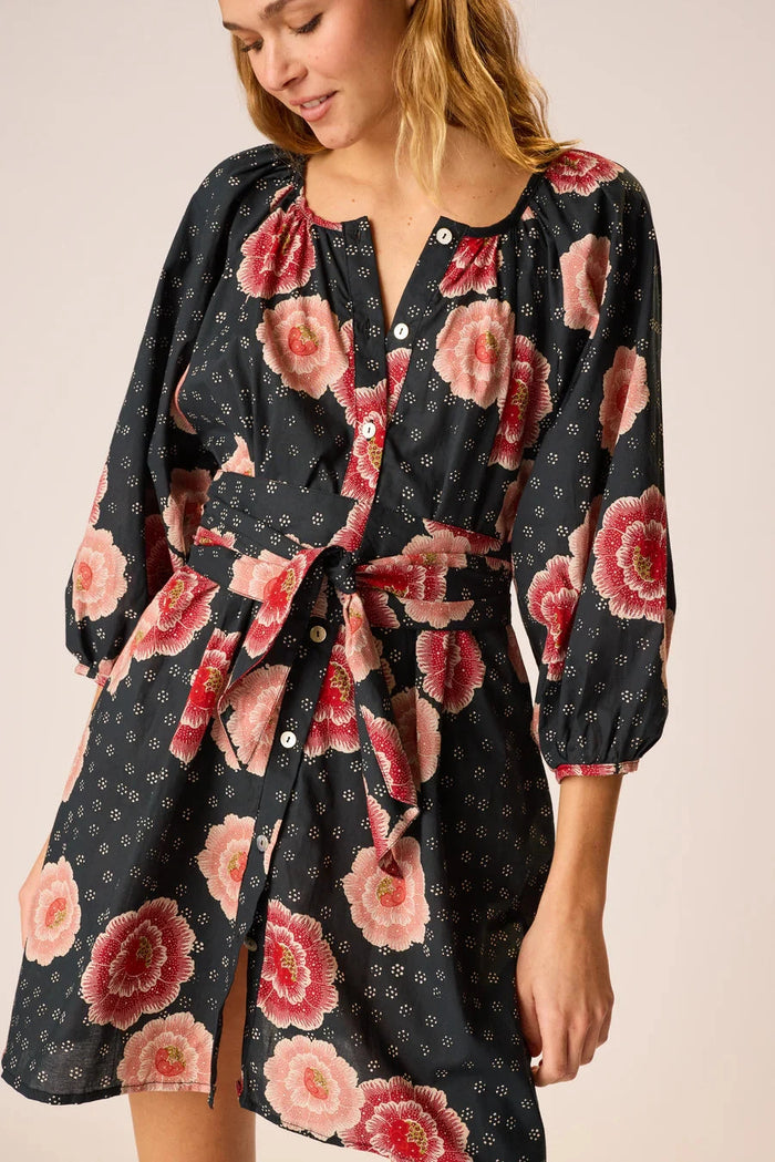 Natalie Martin Dress Alex Short Dress, Poppy Indigo Soho-Boutique