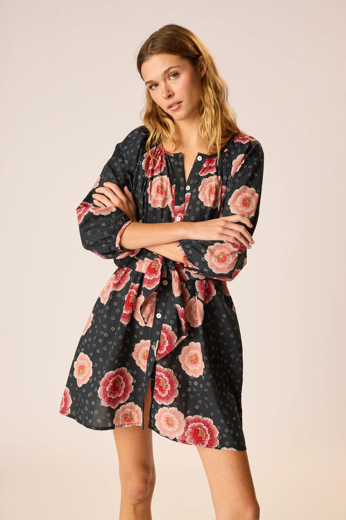 Natalie Martin Dress Alex Short Dress, Poppy Indigo Soho-Boutique