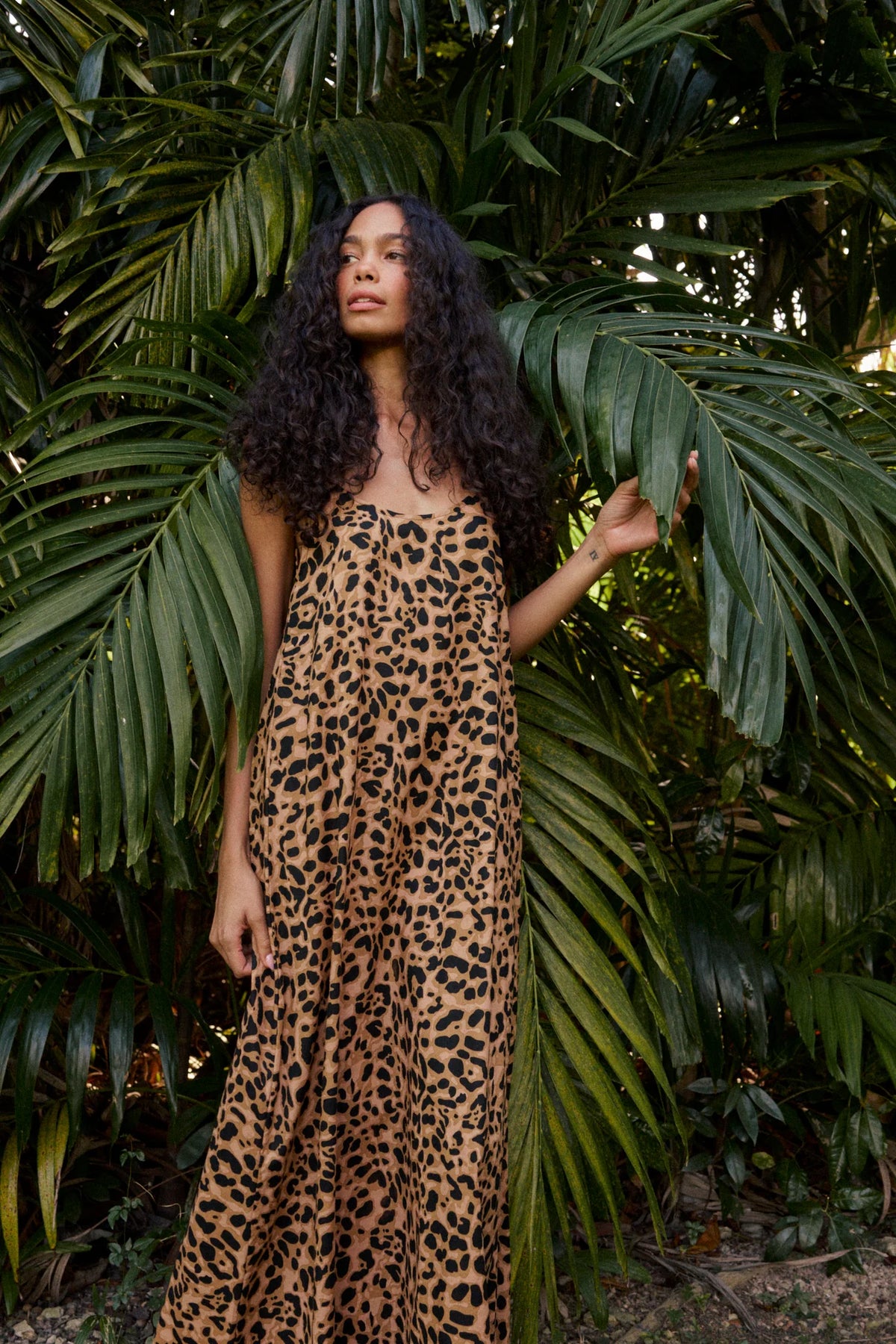 Natalie Martin Dress Heather Maxi, Leopard Soho-Boutique