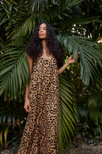 Natalie Martin Dress Heather Maxi, Leopard Soho-Boutique
