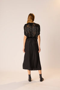 Natalie Martin Skirt Anita Skirt, Black Silk Soho-Boutique