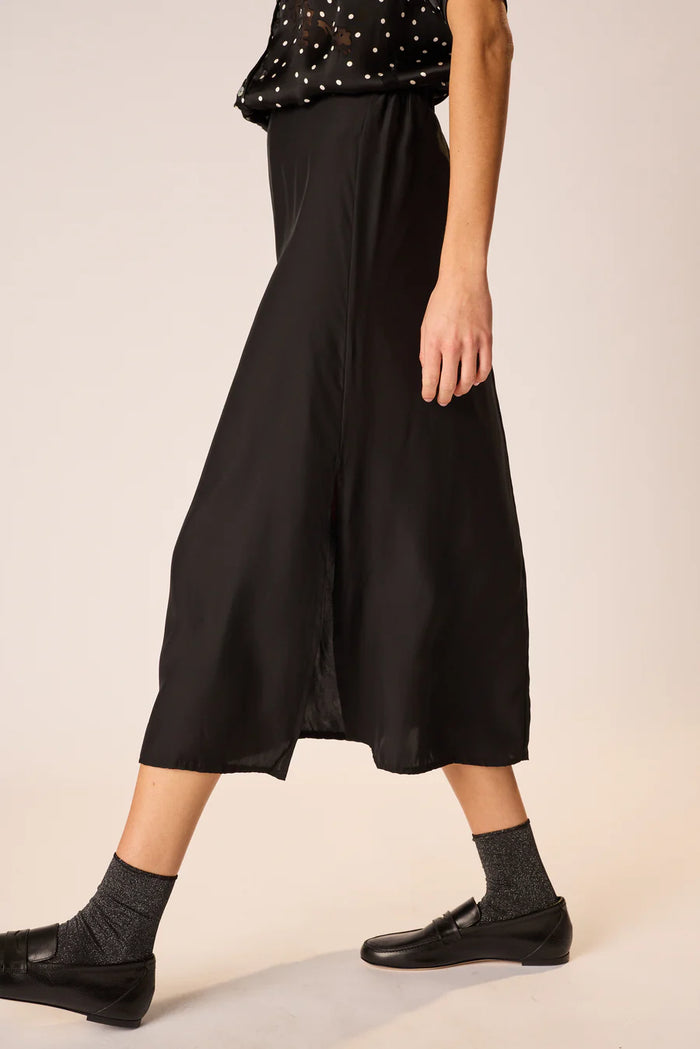 Natalie Martin Skirt Anita Skirt, Black Silk Soho-Boutique