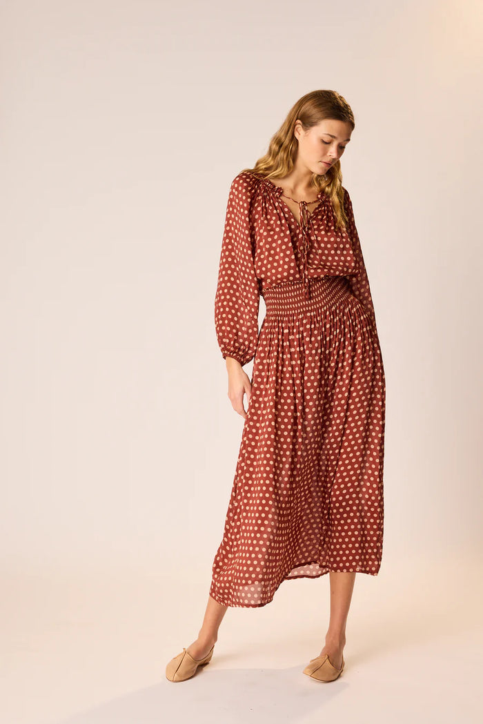 Natalie Martin Skirt Bella Skirt, Polka Dot Cappuccino Soho-Boutique