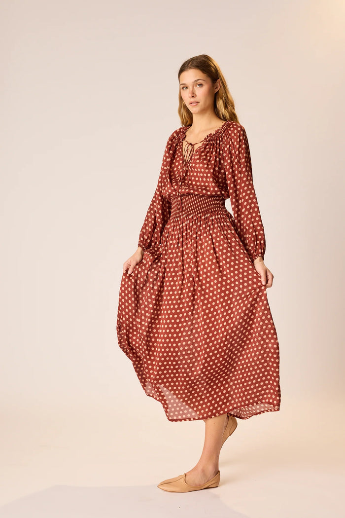 Natalie Martin Skirt Bella Skirt, Polka Dot Cappuccino Soho-Boutique