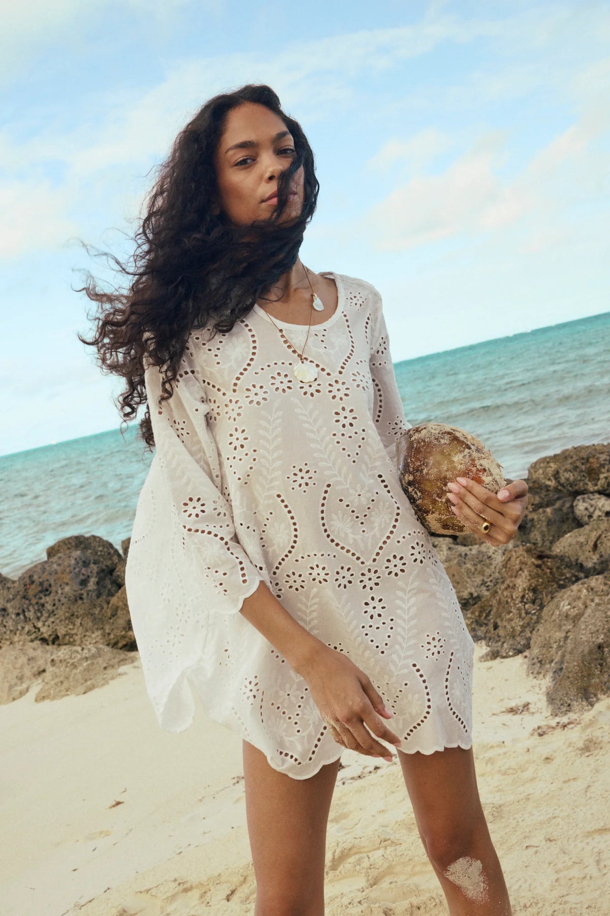 Natalie Martin Swim Claudia Tunic, Athena Salt Soho-Boutique