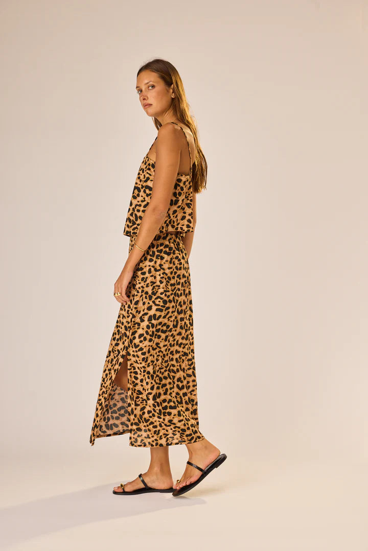 Natalie Martin Tank Fern Cami, Leopard Soho-Boutique