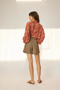 Natalie Martin Top Iris Top, Water Lily Terracotta Soho-Boutique