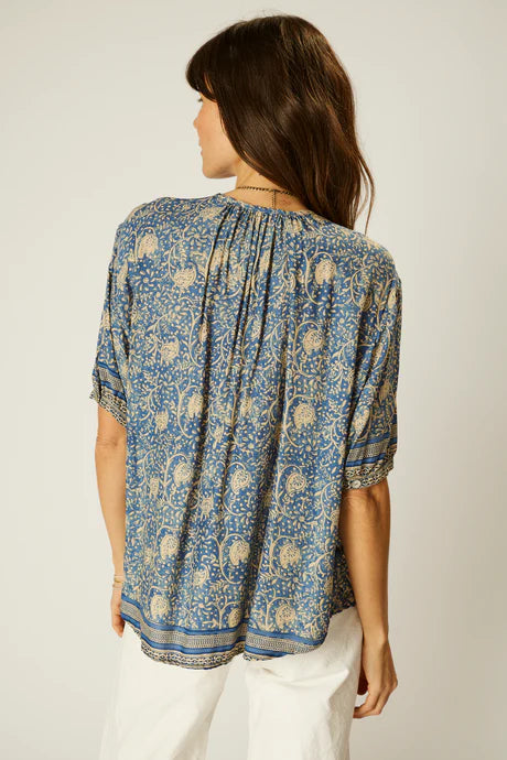 Natalie Martin Violet Top, Water Lily Blue Soho-Boutique