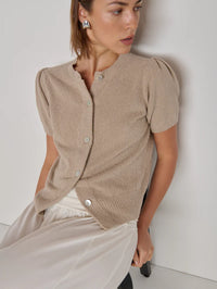 NATION LA Cardigan Anne Marie Cardigan, Feather Soho-Boutique
