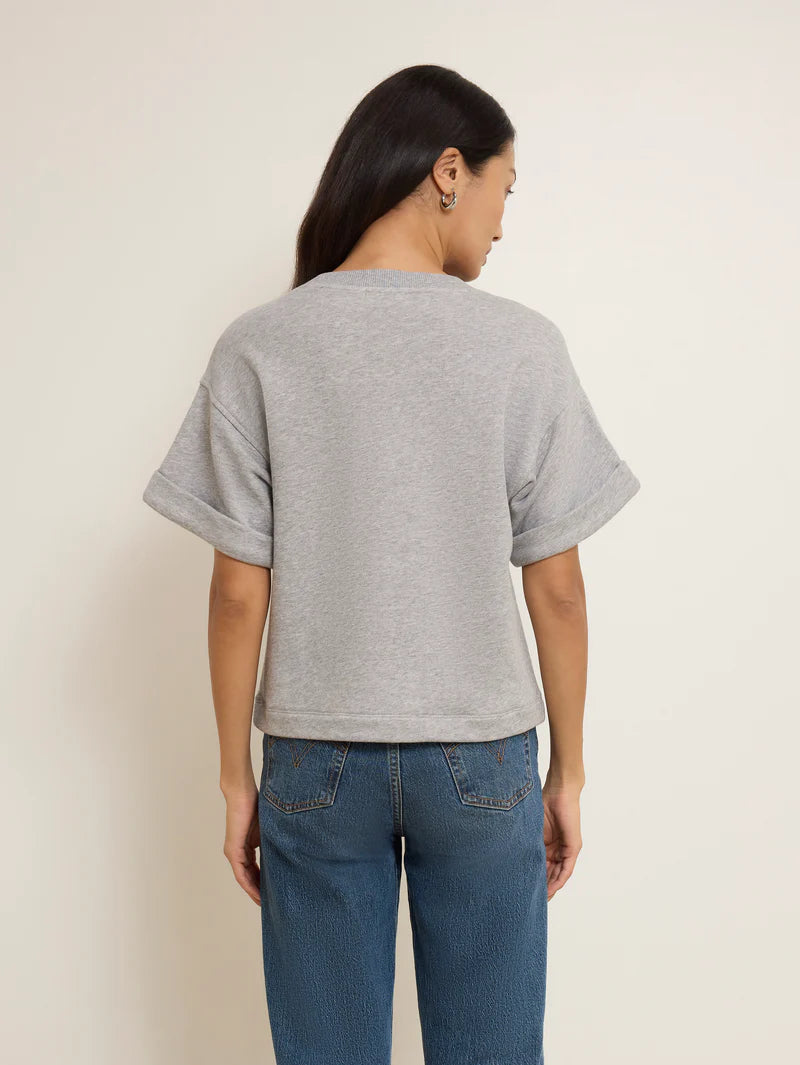 NATION LA T-Shirt Bane Sweatshirt Tee, Heather Grey Soho-Boutique