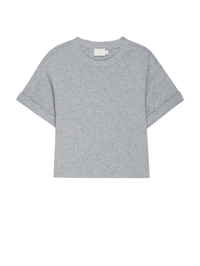 NATION LA T-Shirt Bane Sweatshirt Tee, Heather Grey Soho-Boutique
