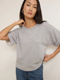 NATION LA T-Shirt Bane Sweatshirt Tee, Heather Grey Soho-Boutique