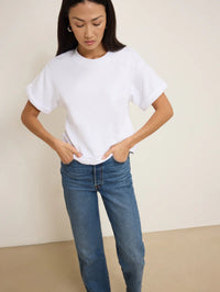 NATION LA T-Shirt Bane Sweatshirt Tee, White Soho-Boutique
