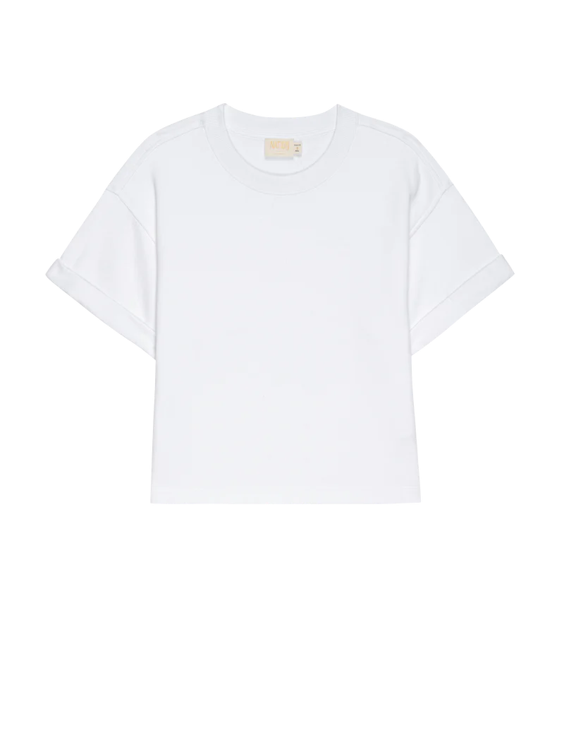 NATION LA T-Shirt Bane Sweatshirt Tee, White Soho-Boutique