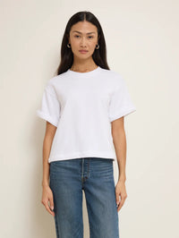 NATION LA T-Shirt Bane Sweatshirt Tee, White Soho-Boutique