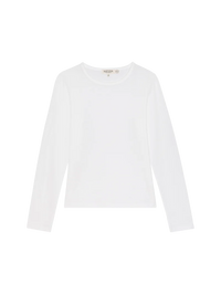 NATION LA T-Shirt Frances Crew Neck Tee, White Soho-Boutique