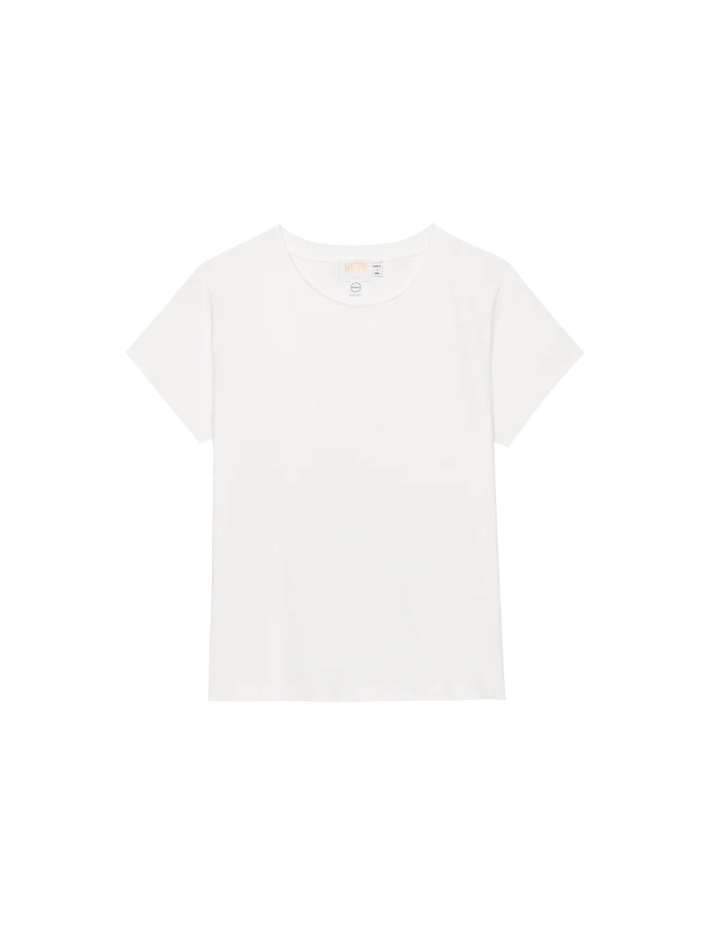 NATION LA T-Shirt Goldie Boxy Crew, White Soho-Boutique
