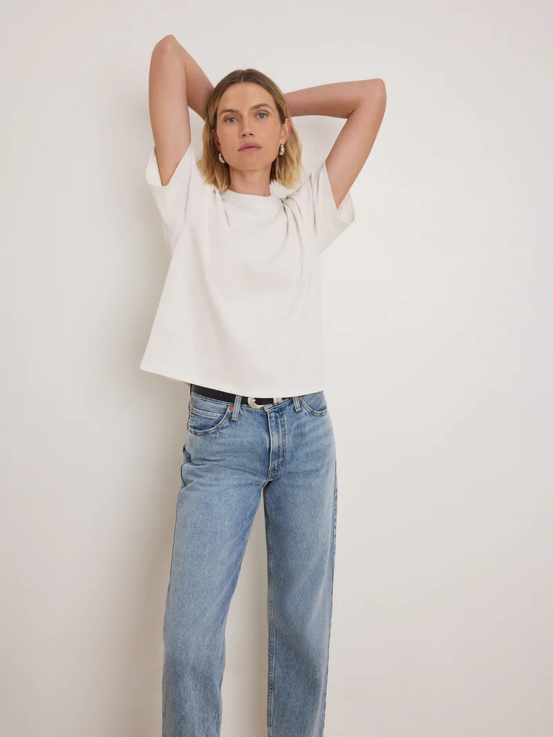 NATION LA T-Shirt Jessa Tee, Porcelain Soho-Boutique