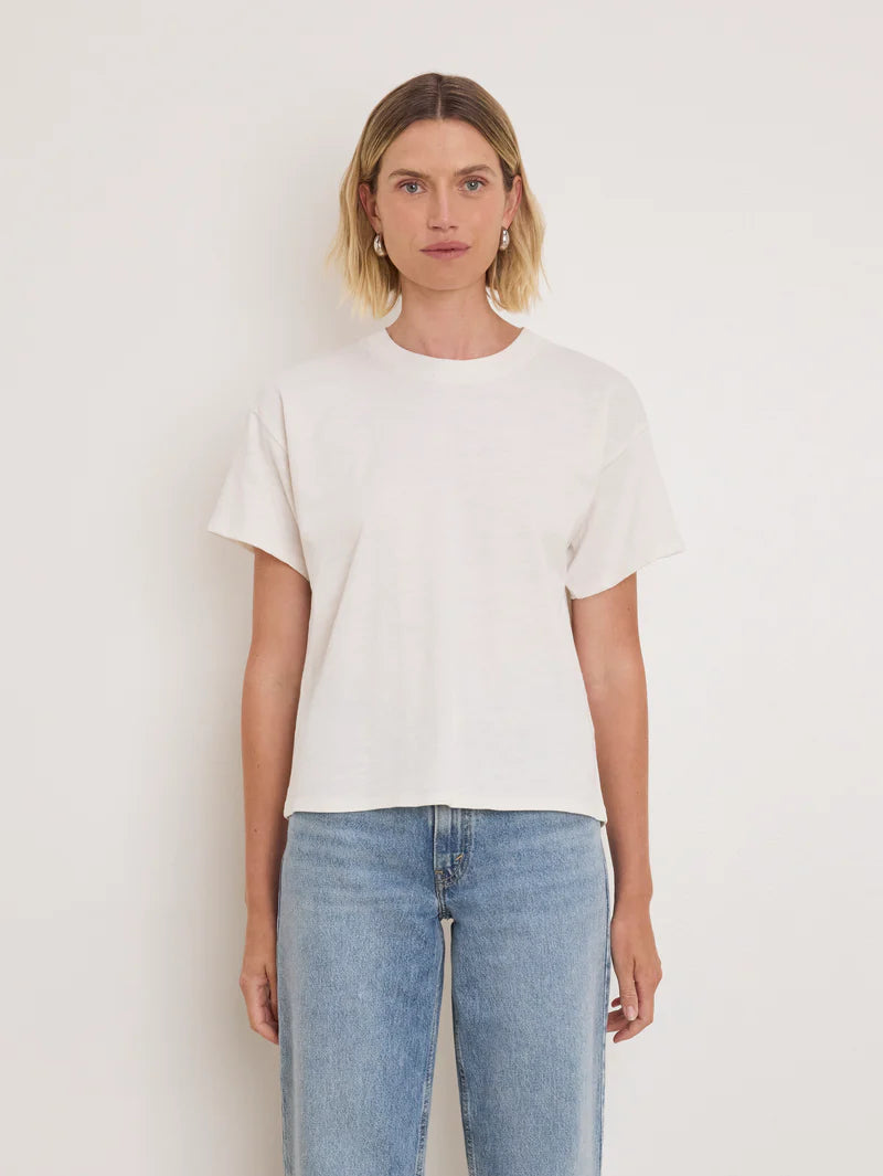 NATION LA T-Shirt Jessa Tee, Porcelain Soho-Boutique