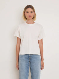 NATION LA T-Shirt Jessa Tee, Porcelain Soho-Boutique