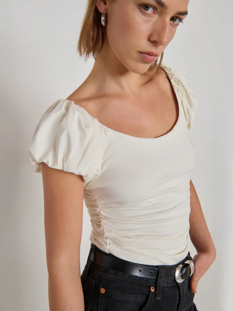 NATION LA Top Angelica Top, Porcelain Soho-Boutique