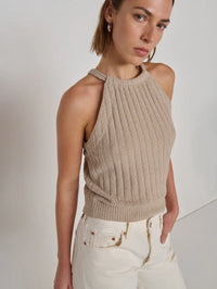 NATION LA Top Auburn Sweater Top, Feather Soho-Boutique