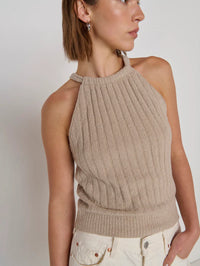 NATION LA Top Auburn Sweater Top, Feather Soho-Boutique