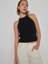 NATION LA Top Auburn Sweater Top, Jet Black Soho-Boutique