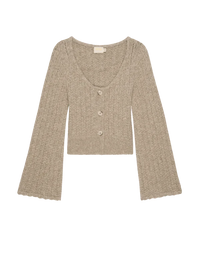 NATION LTD Berenice Cardigan, Oatmeal Heather Soho-Boutique