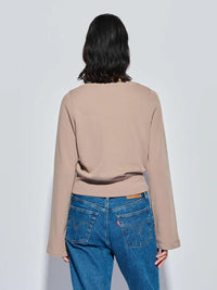 NATION LTD Darlene Sweatshirt, Mushroom Soho-Boutique