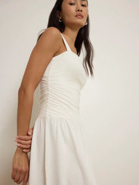 NATION LTD Dress Jennie Midi Dress, Porcelain Soho-Boutique