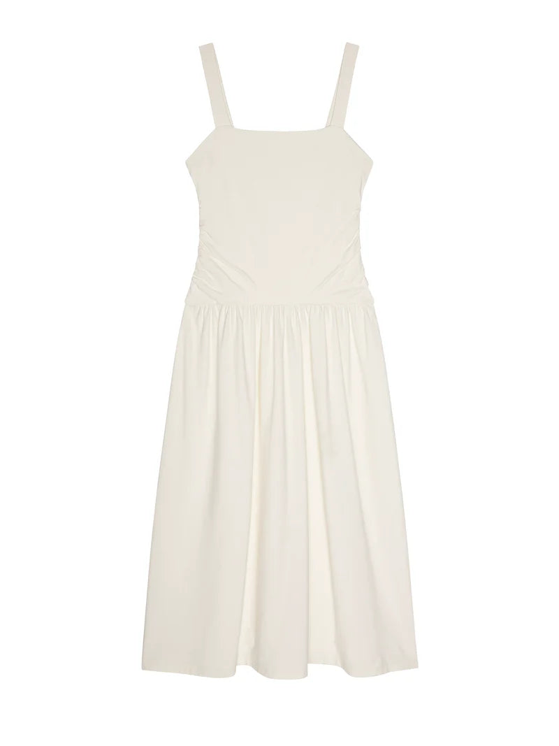 NATION LTD Dress Jennie Midi Dress, Porcelain Soho-Boutique