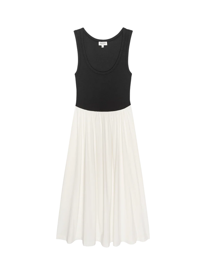 NATION LTD Dress Karla Midi Dress, Porcelain Color Block Soho-Boutique