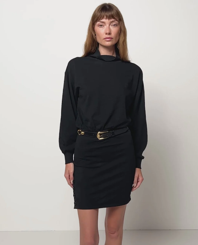 NATION LTD Dress Lisa Dress, Black Soho-Boutique