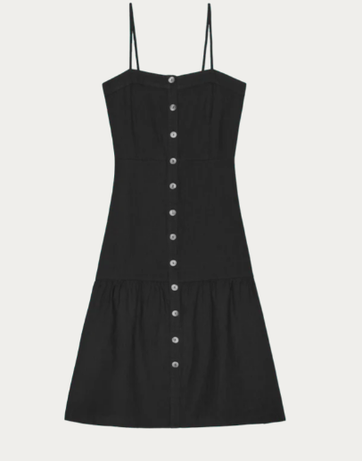 NATION LTD Dress Luciana Dress, Jet Black Soho-Boutique