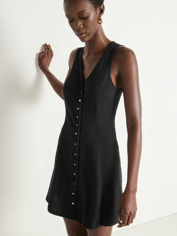 NATION LTD Dress Tierra Mini Dress, Jet Black Soho-Boutique