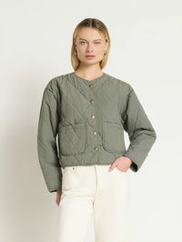 NATION LTD Jacket Aspen Quilted Jacket, Castor Grey Soho-Boutique