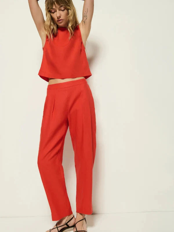 NATION LTD Pant Grayson Pant, Aurora Red Soho-Boutique