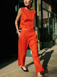 NATION LTD Pant Grayson Pant, Aurora Red Soho-Boutique