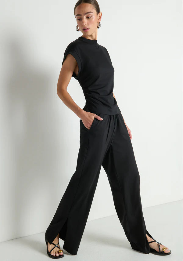 NATION LTD Pant Rosetta Pant, Jet Black Soho-Boutique