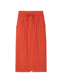 NATION LTD Skirt Maisie Midi Skirt, Aurora Red Soho-Boutique