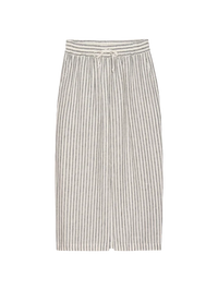 NATION LTD Skirt Maisie Midi Skirt, Linen Stripe Soho-Boutique