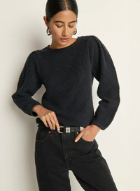 NATION LTD Sweater Etta Lace Popover, Jet Black Soho-Boutique