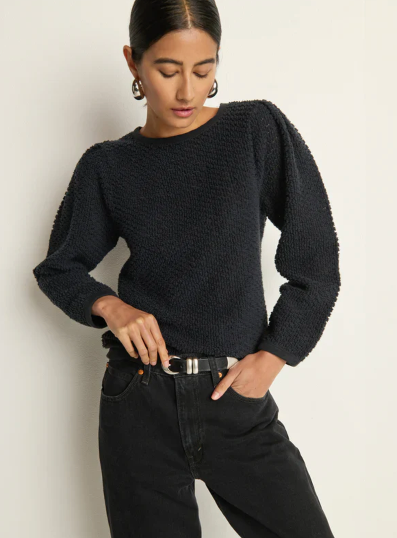 NATION LTD Sweater Etta Lace Popover, Jet Black Soho-Boutique