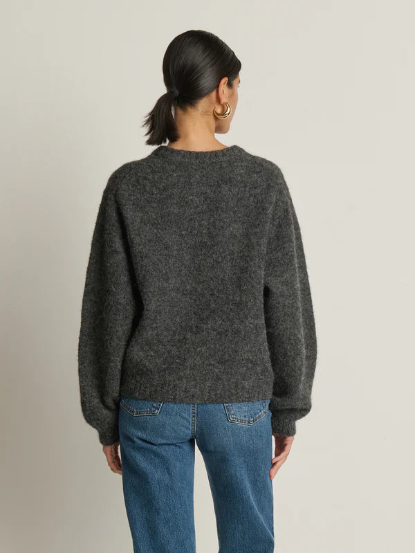 NATION LTD Sweater Tessa Cardigan, Heather Charcoal Soho-Boutique
