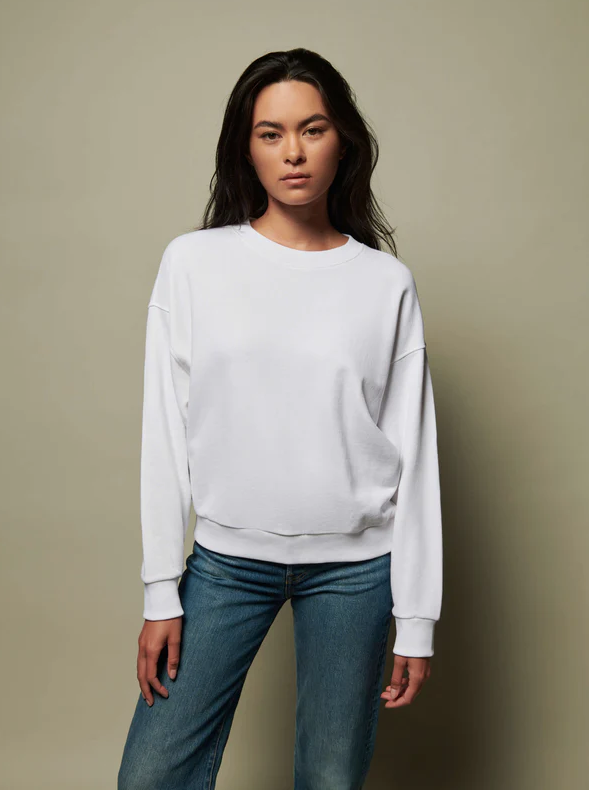 NATION LTD Sweatshirt Jovie Sweatshirt, White Soho-Boutique