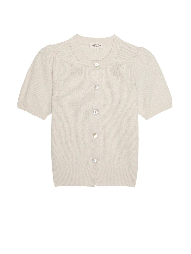 NATION LTD Tank Anne Marie Cardigan, Porcelain Soho-Boutique